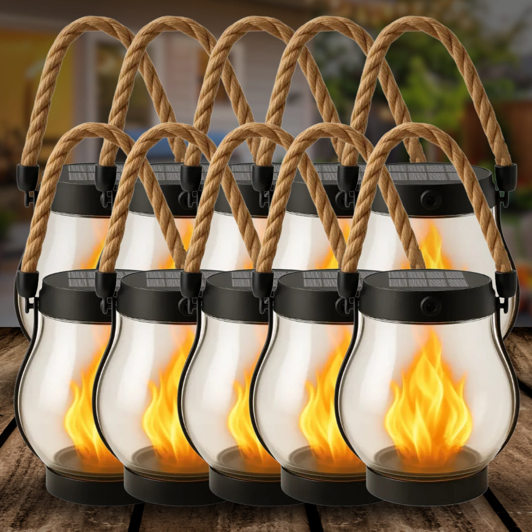👻 Halloween Sale 49% OFF 👻 Kaliiqo™ – Flickering Flame Solar Lantern Outdoor Lights