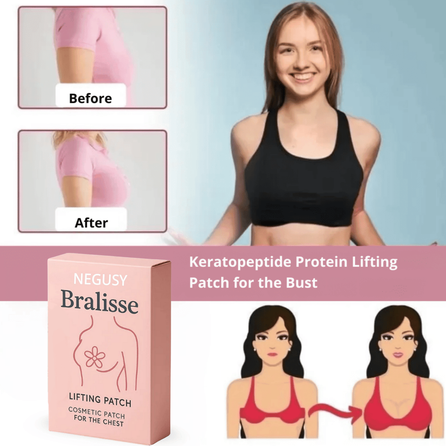 NEGUSY Lifting Patch | Get a bigger bust in just 5 days!