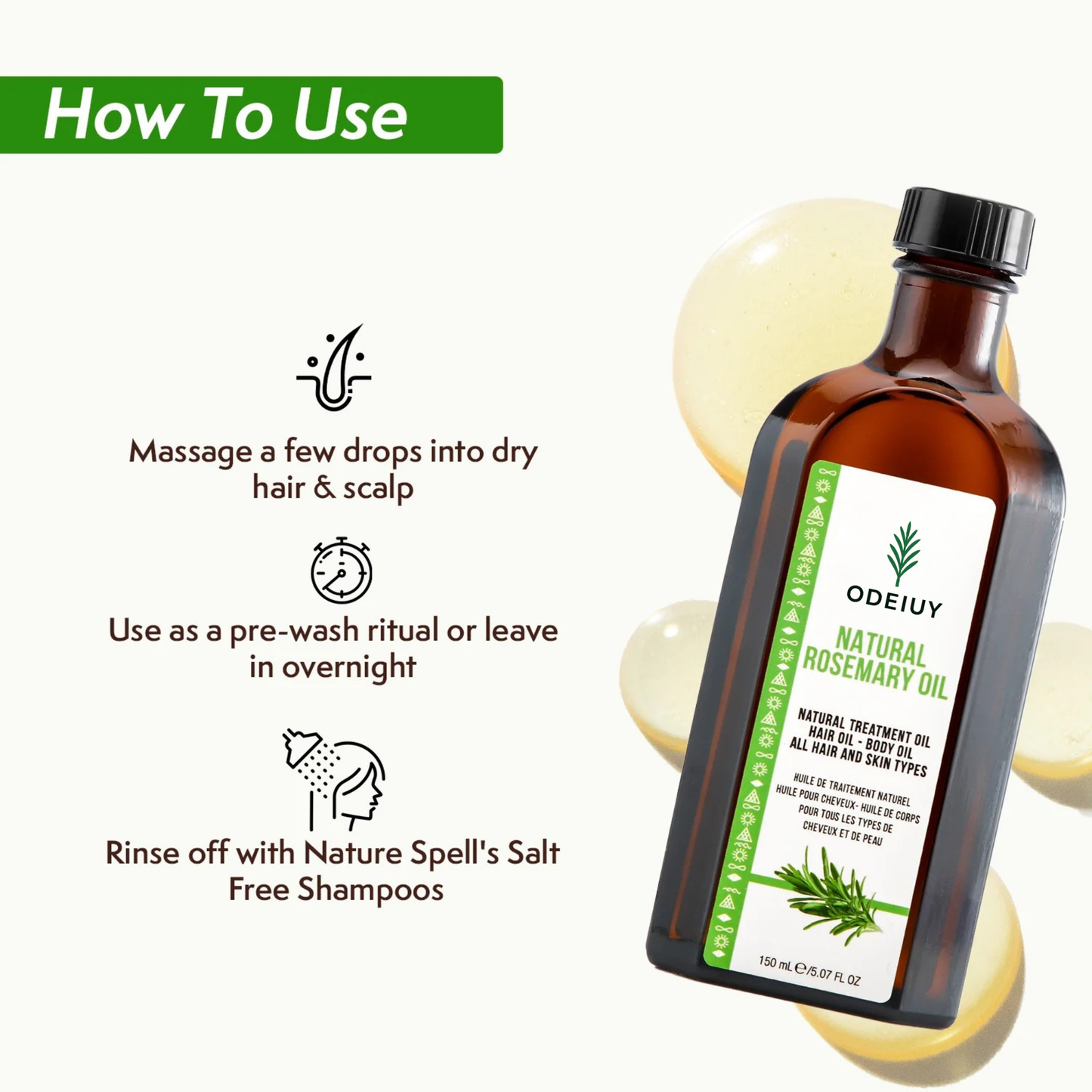⏰LIMITED SALE 50% OFF!!🎁ODEIUY Rosemary Hair Nourishment Oil🌿✨