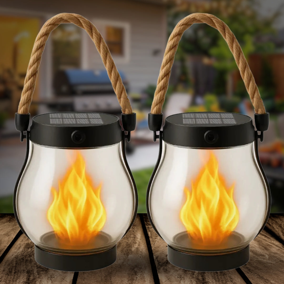 👻 Halloween Sale 49% OFF 👻 Kaliiqo™ – Flickering Flame Solar Lantern Outdoor Lights