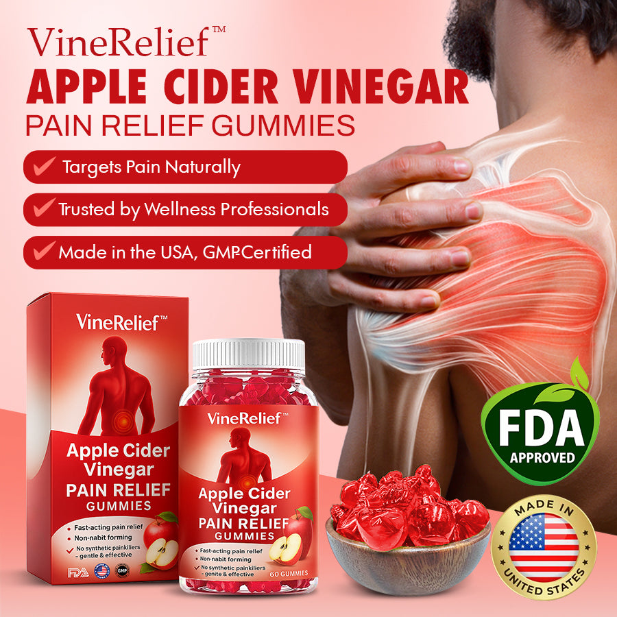 VineRelief™ Apple Cider Vinegar Pain Relief Gummies