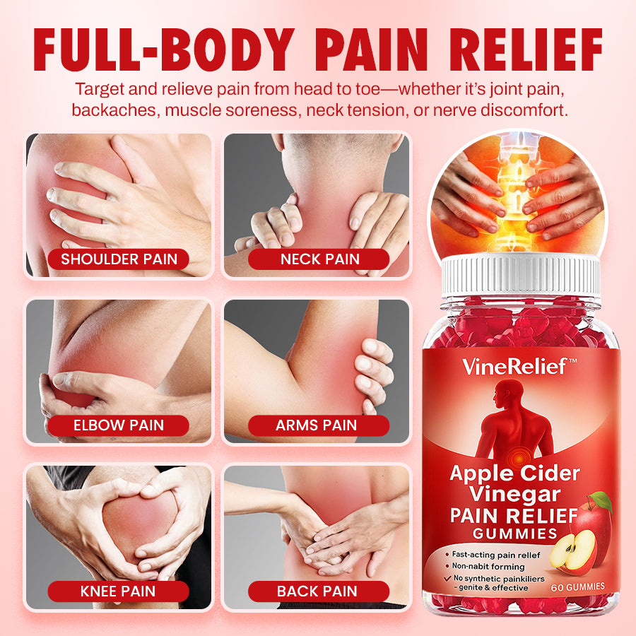 VineRelief™ Apple Cider Vinegar Pain Relief Gummies