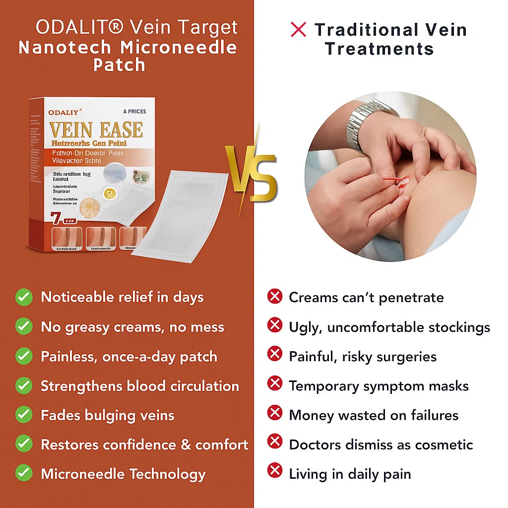 ODALIT® VeinTarget Microneedle Patch – Chlorophyll & Rutin: The 2 Ingredients That Fix Veins for Good