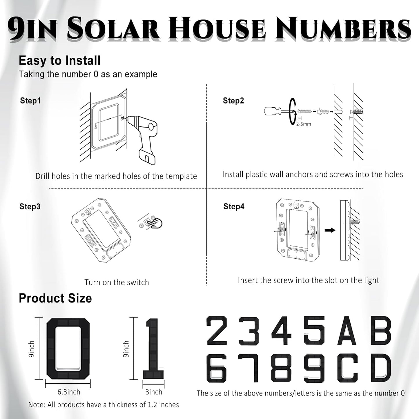 🔥Lighted House Numbers for Outside