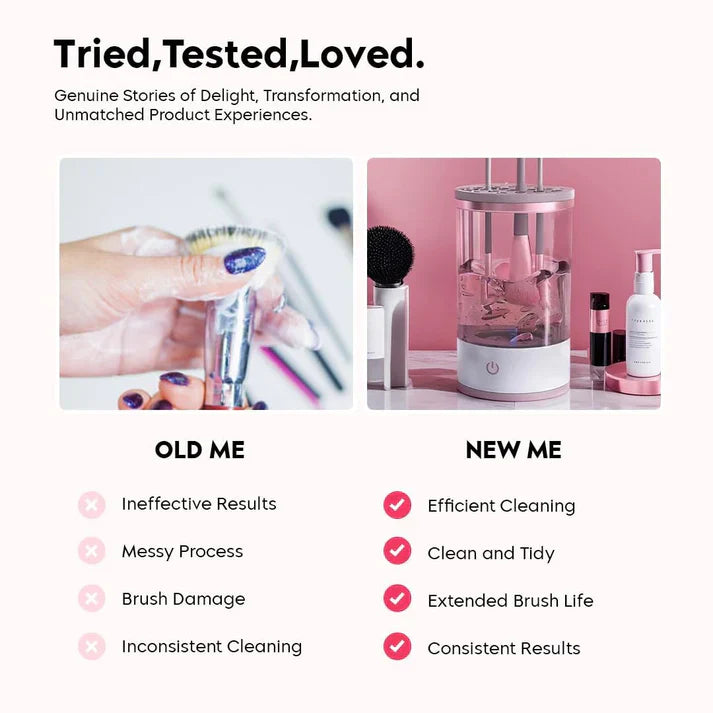 š§30-second Automatic Makeup Brush Cleaner for Ageless Skin & Pristine Makeup