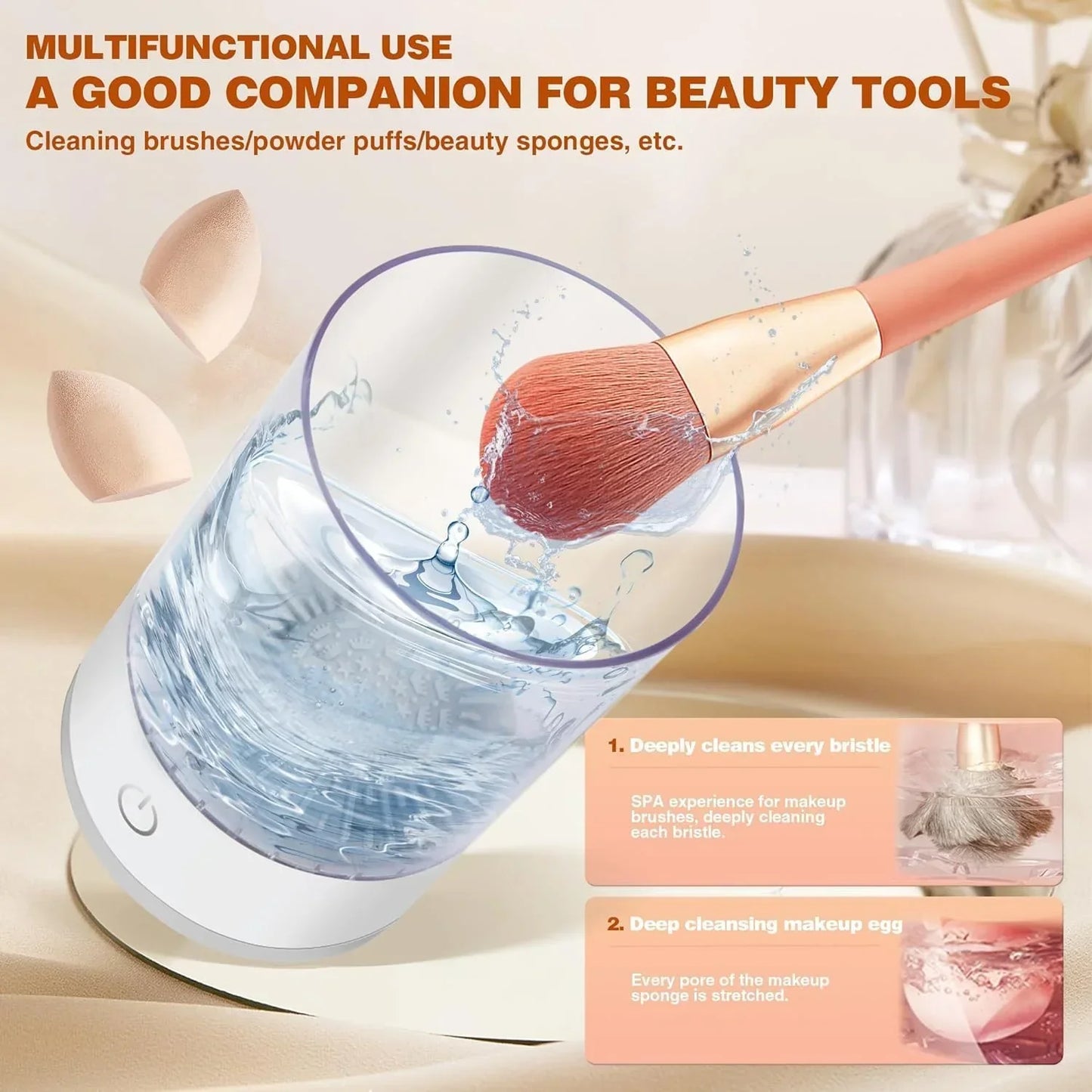 š§30-second Automatic Makeup Brush Cleaner for Ageless Skin & Pristine Makeup