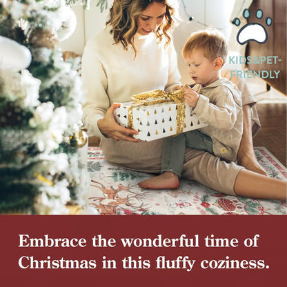🎄🔥Soft Christmas Tree Santa Claus Carpet Runner🔥🎄