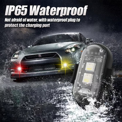 🏆HOT SALE ✨RGB Led Aircraft Strobe lights Motorcycle Lights LED Flash Position Wireless Light Aircraft Airplane Helicopter Warning Lights