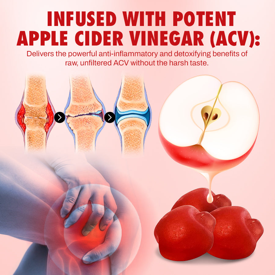 VineRelief™ Apple Cider Vinegar Pain Relief Gummies