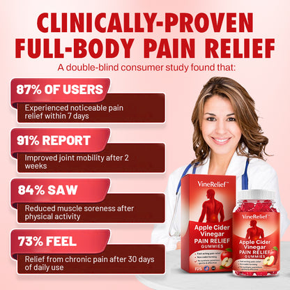 VineRelief™ Apple Cider Vinegar Pain Relief Gummies